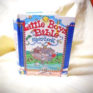 ~~~LITTLE BOYS BIBLE Storybook ~~~ for Mothers and Sons by Carolyn Larsen (1999)